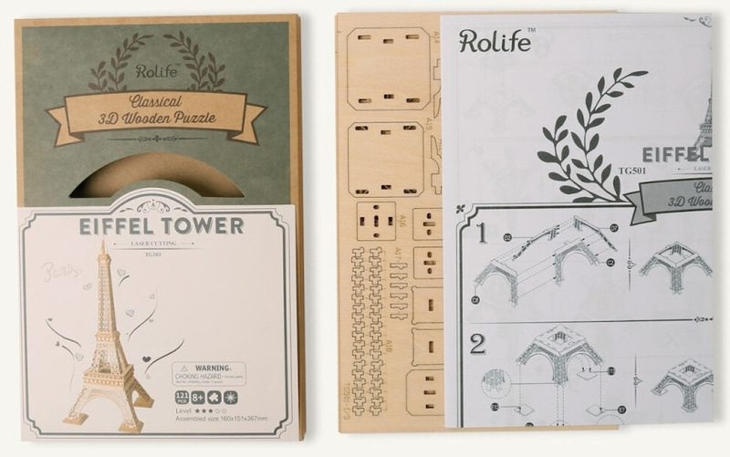 Robotime 3D puzzle Eiffelova věž 121 ks