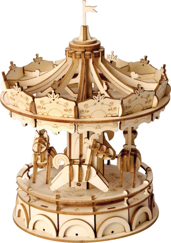 ROBOTIME Rolife 3D dřevěné puzzle Kolotoč 174 ks