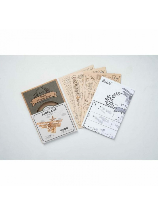 Robotime dřevěné 3D puzzle Historické letadlo TG301 145 ks