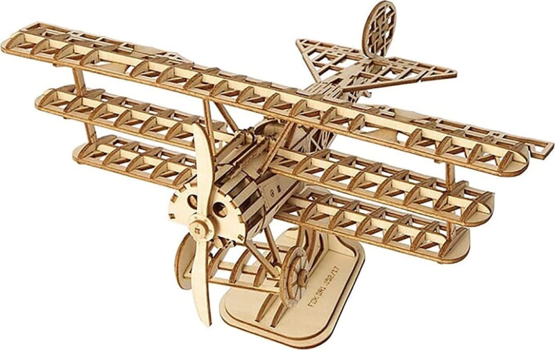 Robotime dřevěné 3D puzzle Historické letadlo TG301 145 ks
