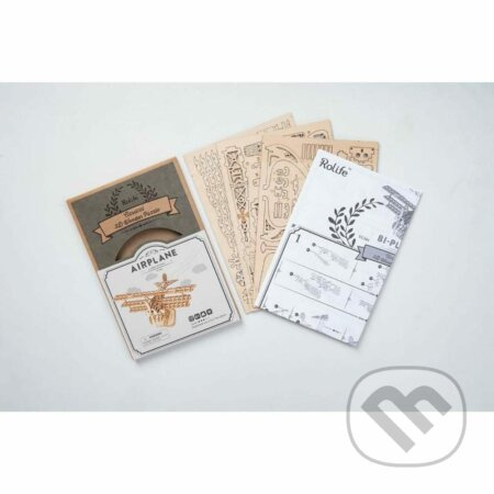 Robotime dřevěné 3D puzzle Historické letadlo TG301 145 ks