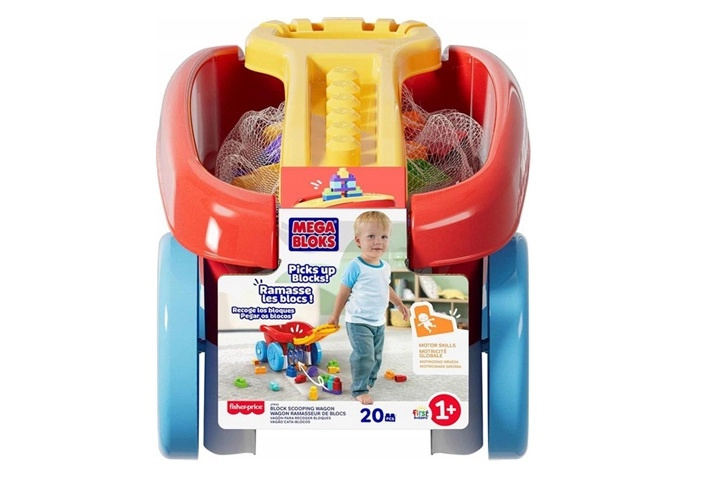 MEGA BLOKS vozík s kostkami pro malé děti