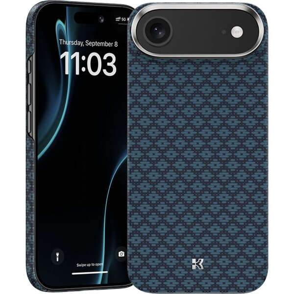 Benks ArmorGrid ArmorAir Kevlar MagSafe kryt iPhone Air Azure Blue