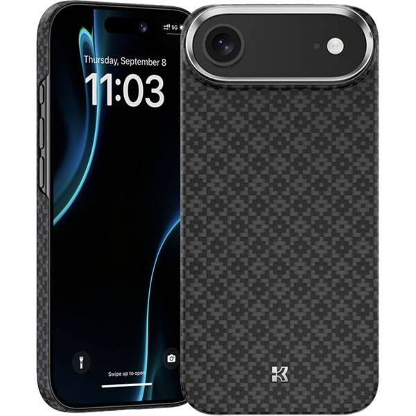Benks ArmorGrid ArmorAir Kevlar MagSafe kryt iPhone Air Obsidian Black