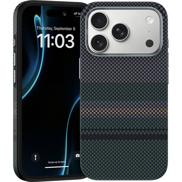 Benks ArmorPro 600D Kevlar MagSafe kryt iPhone 17 Pro Aurora