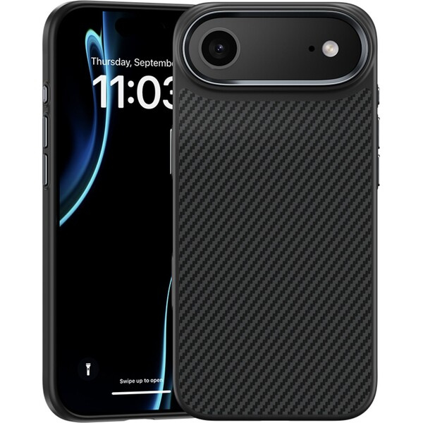 Benks ArmorPro 600D Kevlar MagSafe kryt iPhone Air Black