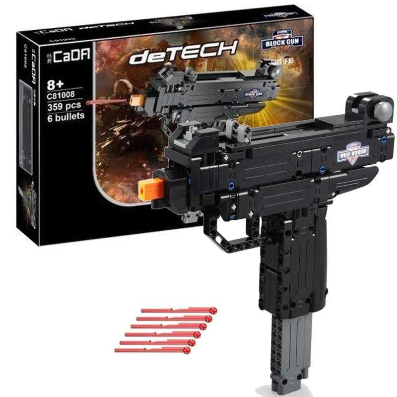 Stavebnice bloková pistole Micro UZI s municí – DOUBLE EAGLE