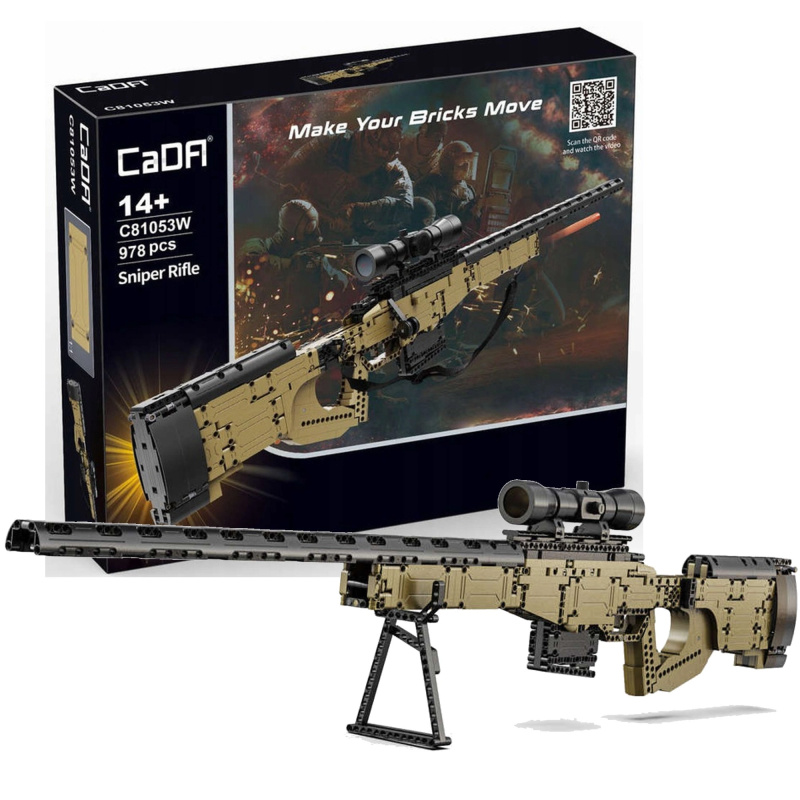Stavebnice CADA odstřelovačská puška SNIPER RIFLE 978 dílků