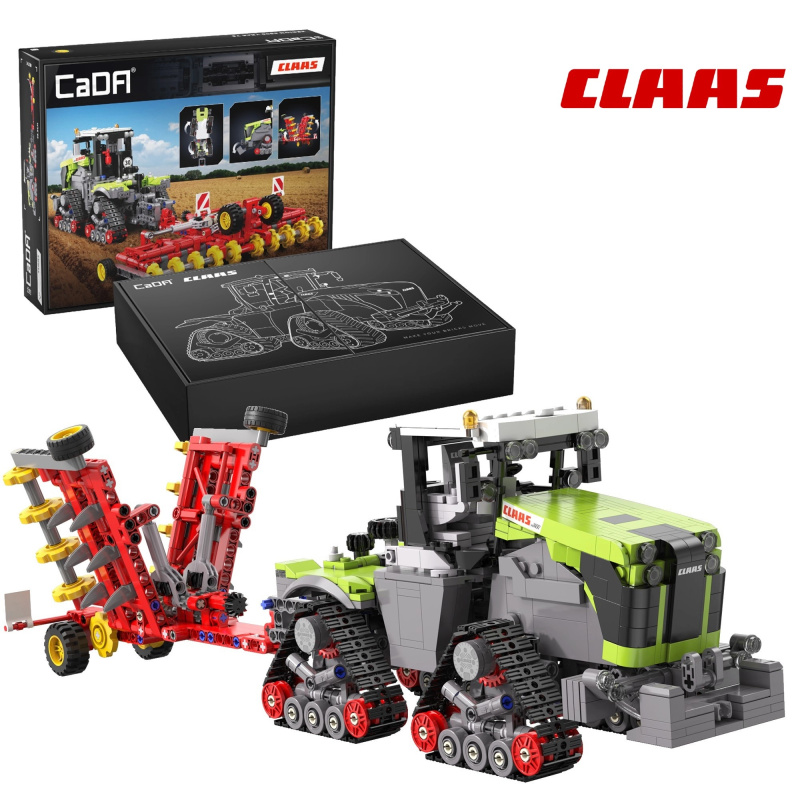 Stavebnice CaDA traktor CLAAS XERION 5000 TRAC TS na pásech 1:32 (1336 dílků)