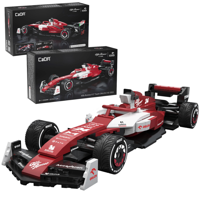 Stavebnice CaDA závodní vůz ALFA ROMEO F1 TEAM ORLEN C42 (1:24, 271 dílků)