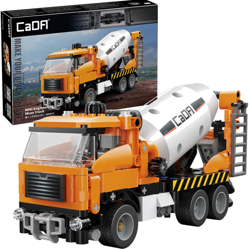 Stavebnice CaDA betonářský vůz – míchačka betonu, 368 dílků