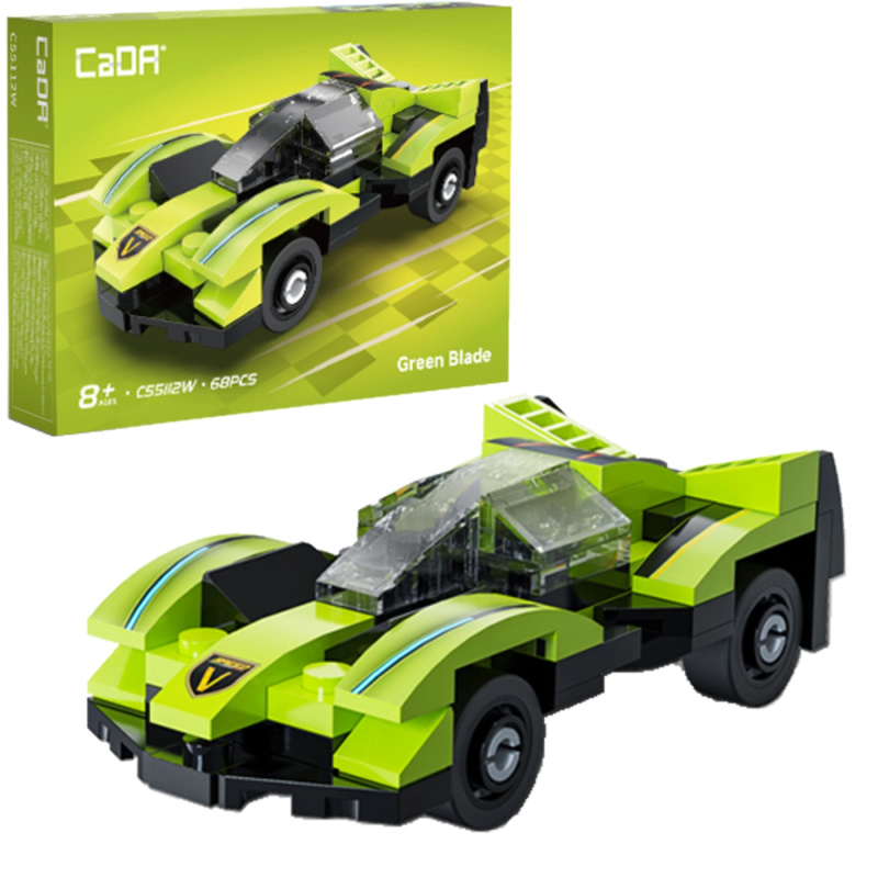 Stavebnice CaDA závodní auto Green Blade (68 dílků)
