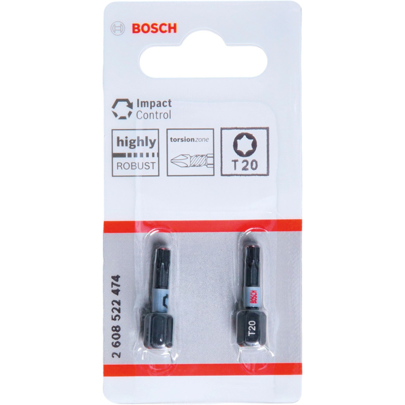 Bosch Šroubovací bit PRO Impact T20, 25 mm, 2 ks
