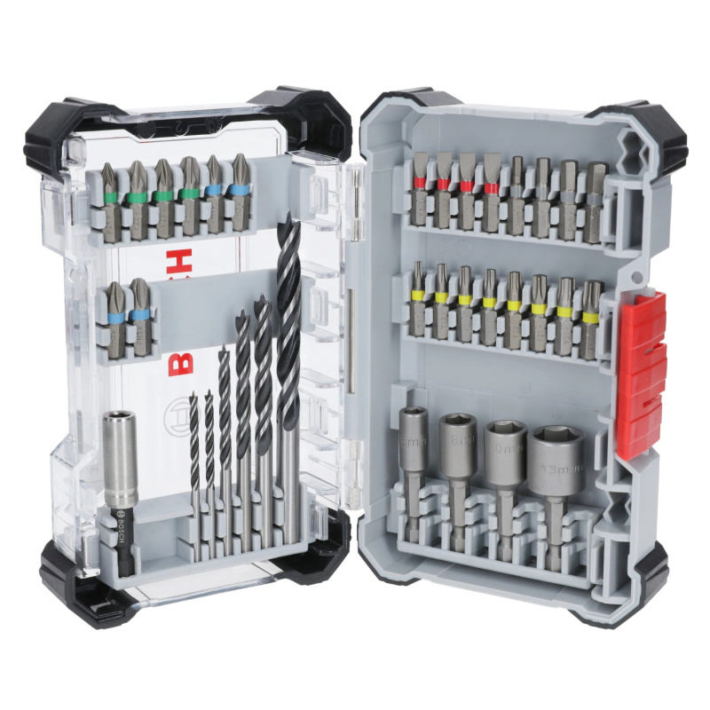 Bosch Sada šroubovacích bitů Extra Hard a vrtáků do dřeva PRO Wood, 35dílná