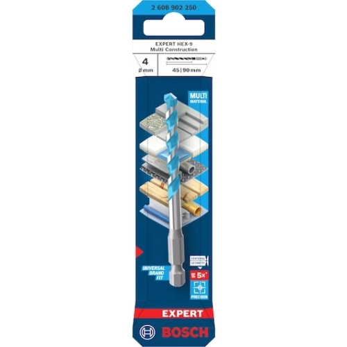 Bosch Vrták EXPERT HEX-9 Multi Construction pr. 4 x 45/90 mm (2 608 902 250)