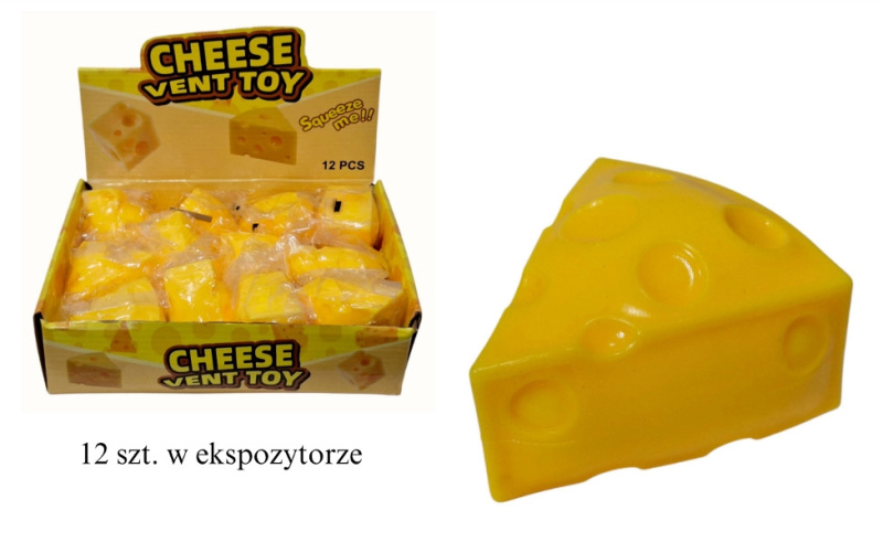 Antistresový mačkací míček sýr trojúhelník