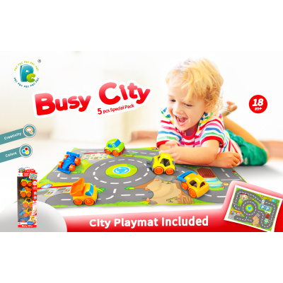 Kiddy Go! Sada autíček s podložkou Město