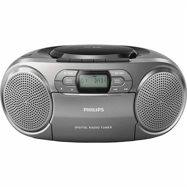 Radiomagnetofon s DAB+/CD Philips AZB600 / šedá Varianta: ivi1