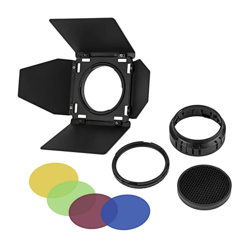 Godox BD-10 klapky (barn doors) a barevné filtry pro AD300Pro