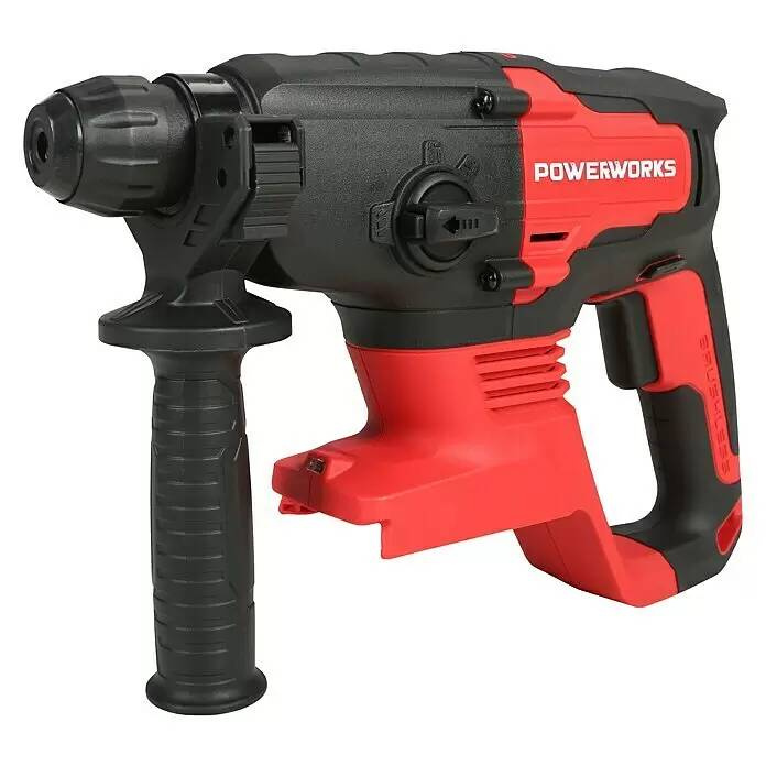 Aku vrtací kladivo Powerworks PD24SDS2 / 24 W / 2 J / červená / BEZ AKUMULÁTORU A NABÍJEČKY Varianta: ivi1