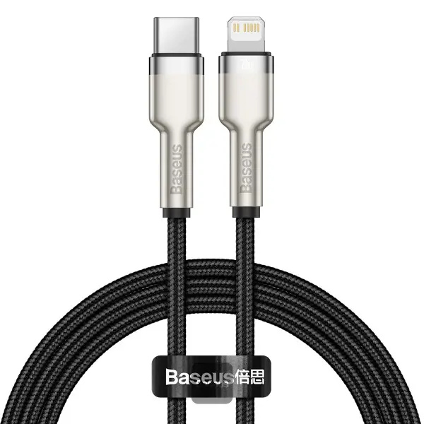 Baseus Cafule Series kabel USB-C/Lightning (PD) 20W 1m černý