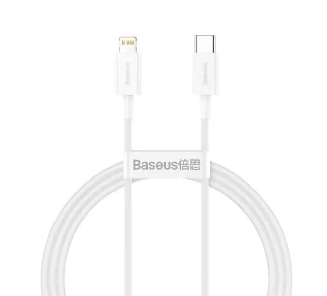 Baseus Superior Series rychlonabíjecí kabel Lightning 20W 1m bílá