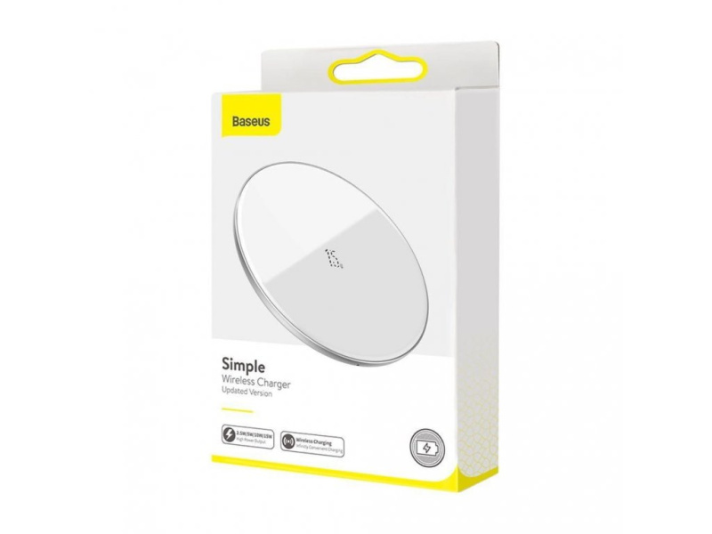 Bezdrátová rychlá nabíječka pro iPhone - BASEUS, Simple 15W White