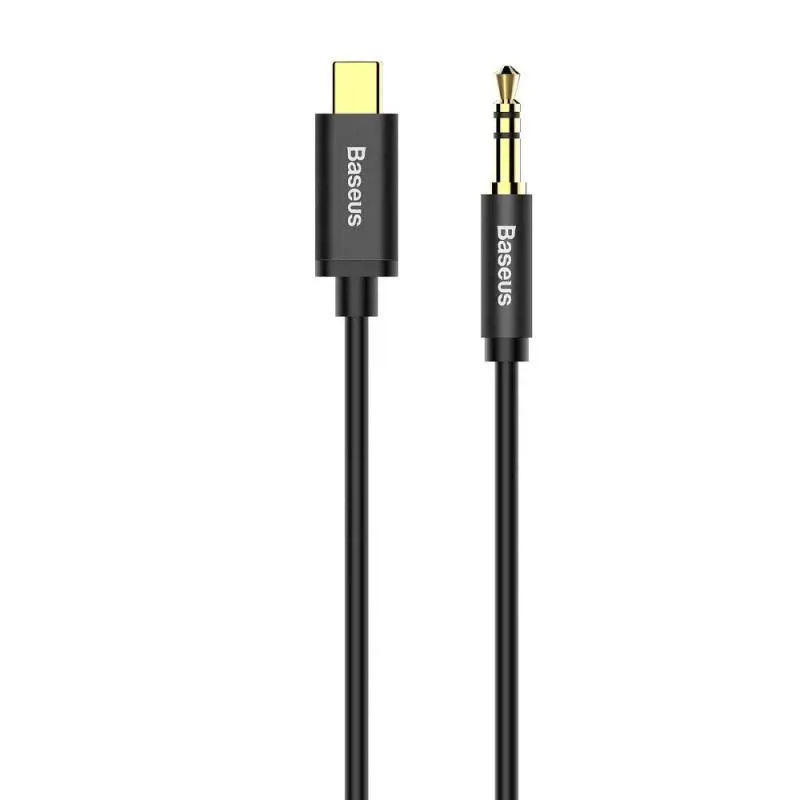Baseus Audio USB-C/3,5mm kabel 1,2m černý