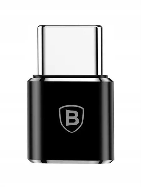 Baseus převodník z microUSB na USB-C černý