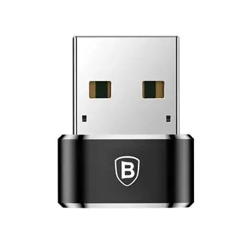 Baseus převodník USB-A na USB-C černý