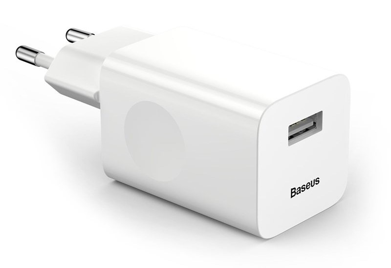 Baseus rychlonabíječka do sítě 1xUSB Quick Charge 3.0 24W bílá