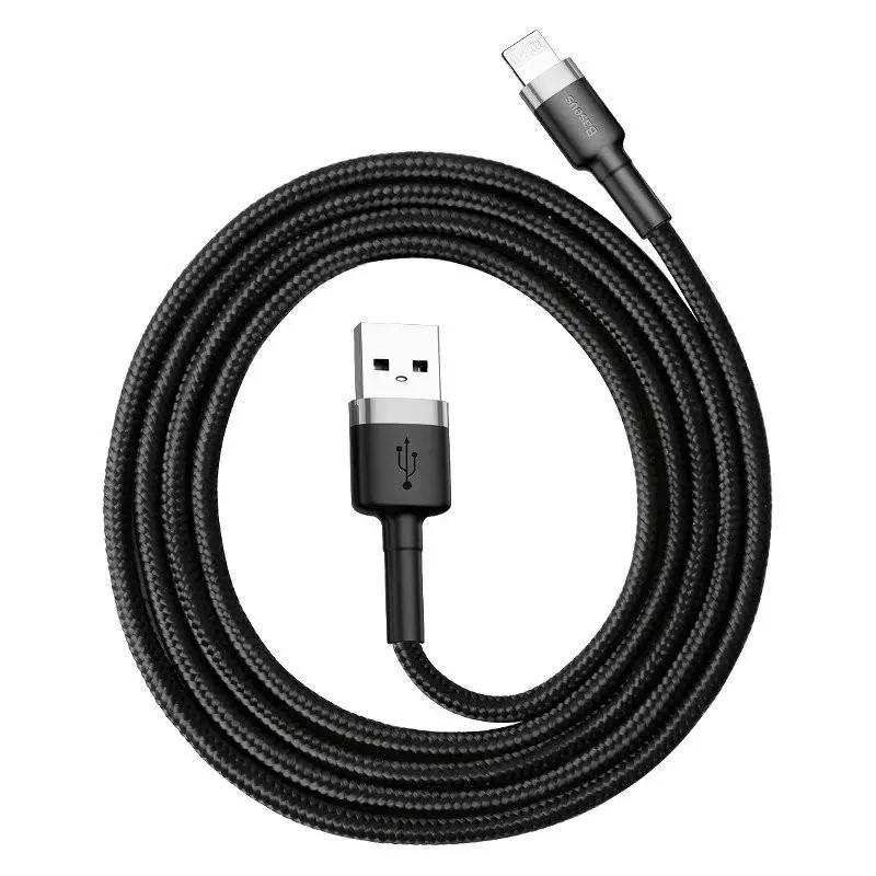 Baseus Cafule kabel USB/Lightning 2.4A 1m šedý/černý