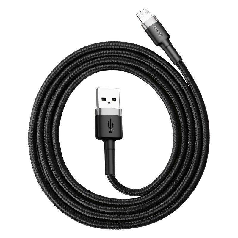Baseus Cafule kabel USB/Lightning 2.4A 1m šedý/černý