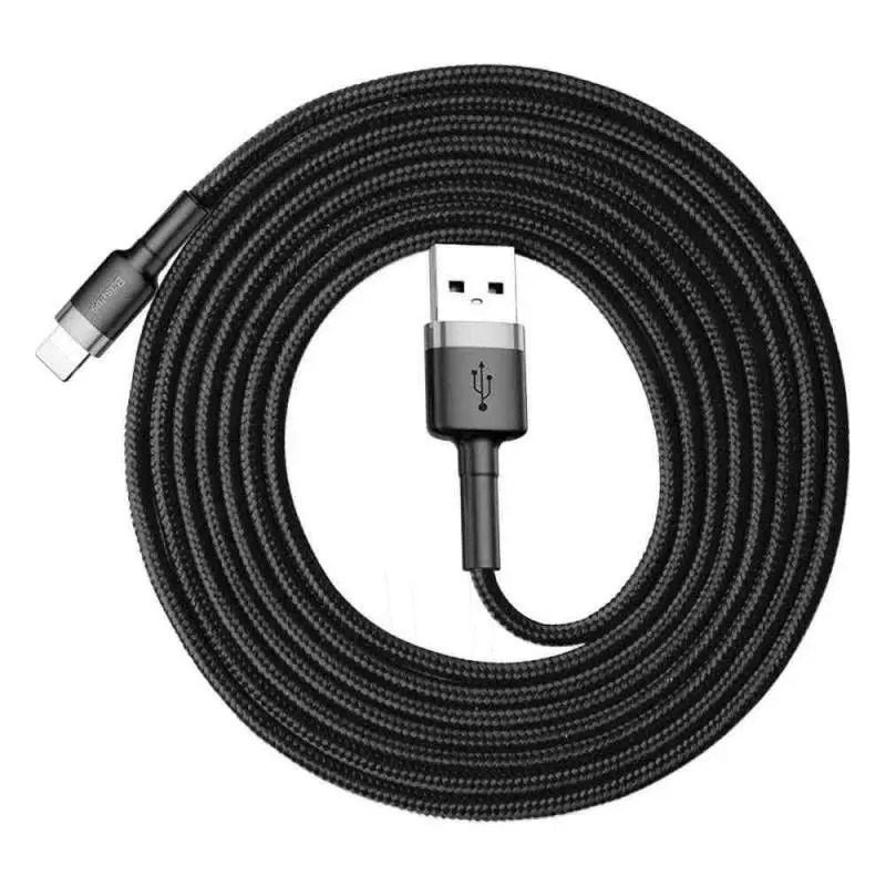 Baseus Cafule kabel USB/Lightning 1.5A 2m šedý/černý