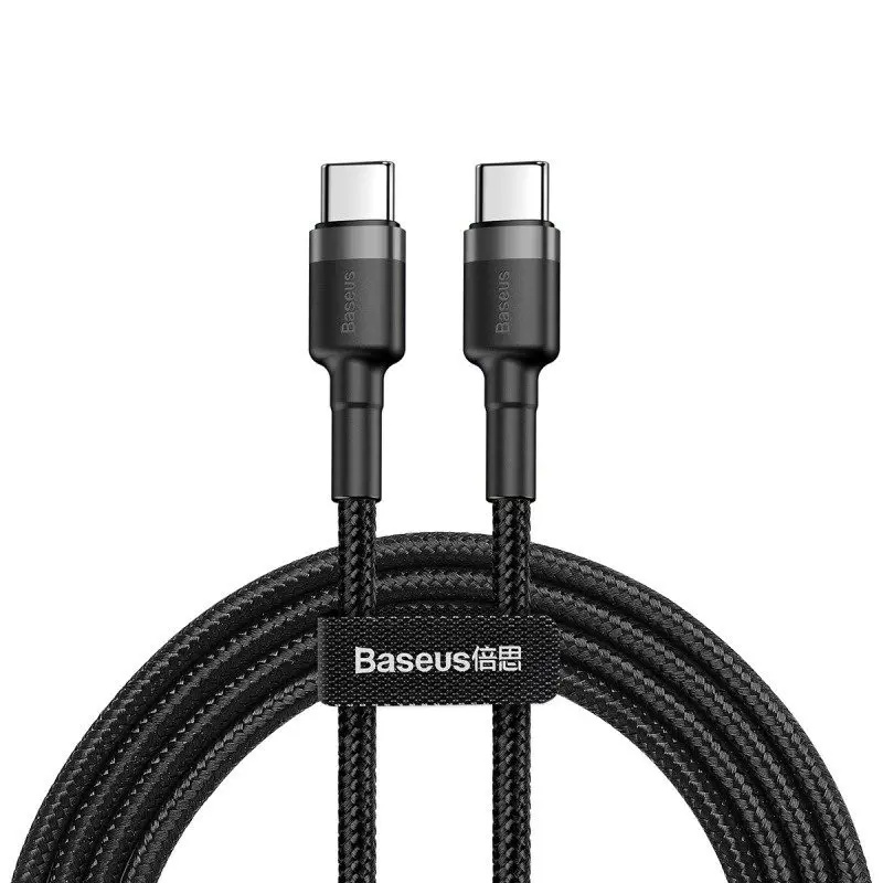 Baseus Cafule kabel USB-C PD 2.0 60W (20V/3A) 1m šedý/černý
