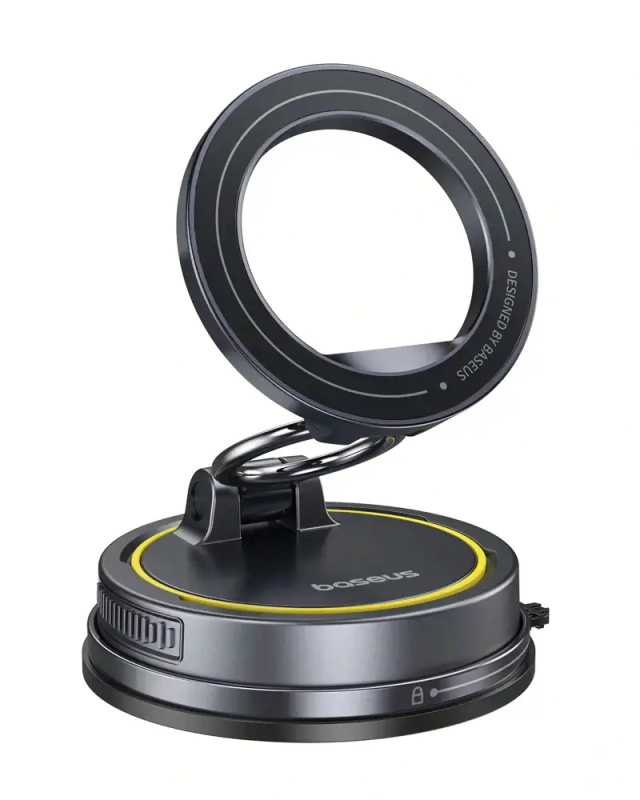 Baseus VC2 Flex Suction Cup Magnetický Držák do Auta Cosmic Black