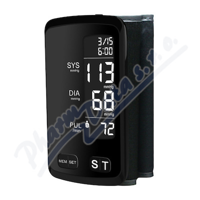 SimplyMed Automatický pažní digitální tlakoměr U80M s Bluetooth 1 ks