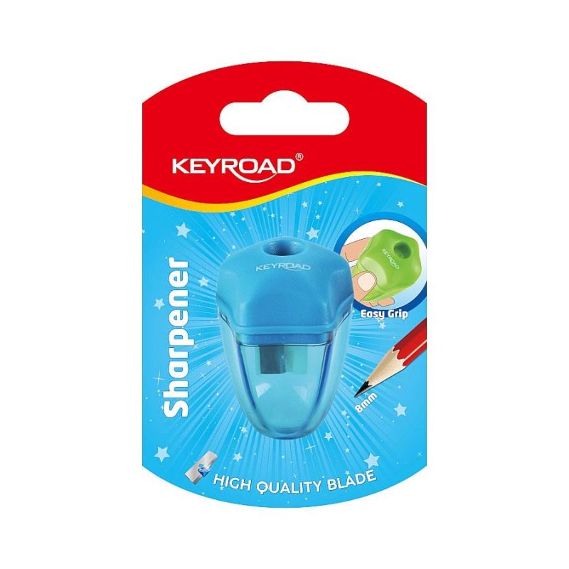 Ořezávátko kontejner KEYROAD Star, blistr, plast KEYROAD