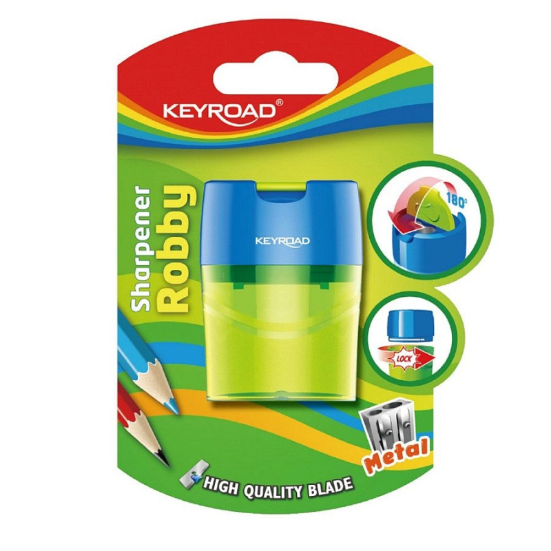 Ořezávátko kontejner KEYROAD Robby Duo, blistr KEYROAD