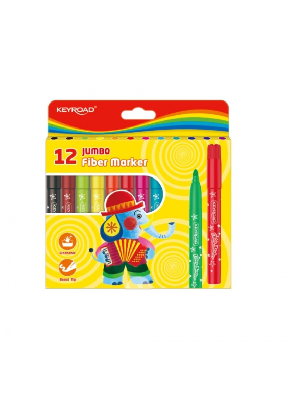 Popisovače KEYROAD Jumbo 12ks KEYROAD