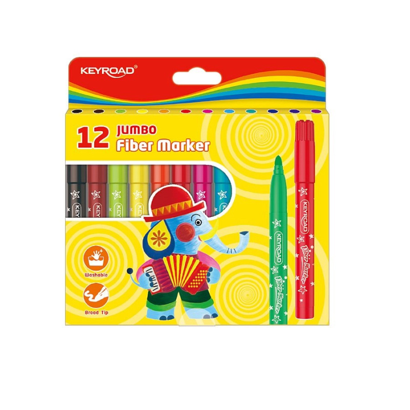 Popisovače KEYROAD Jumbo 12ks KEYROAD