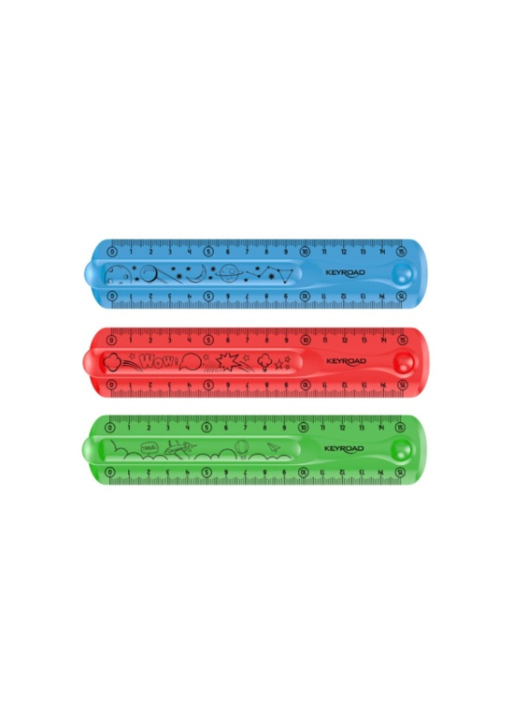 Pravítko KEYROAD Flexi, 15cm, asort KEYROAD