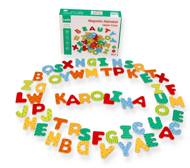Nová magnetická abeceda - dřevěné písmena