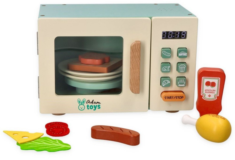 Interaktivní dřevěná mikrovlnná trouba Adam Toys