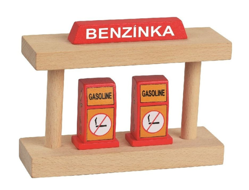 Vláčkodráha budovy - Benzínka (Vláčky)