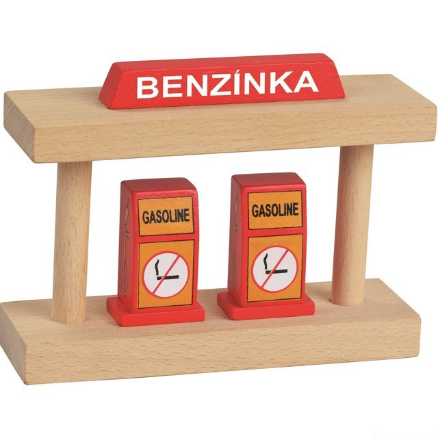 Vláčkodráha budovy - Benzínka (Vláčky)