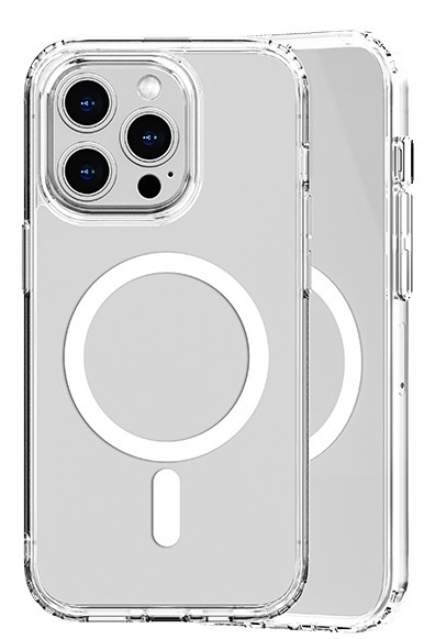 Prémiový gelový MagSafe obal Recci RPC-A119 pro iPhone 14 - Transparentní