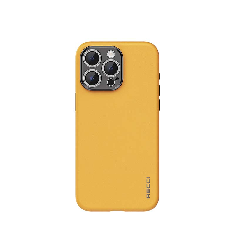 Matný silikonový MagSafe obal Recci Explore RPC-A189 pro iPhone 15 - Oranžová