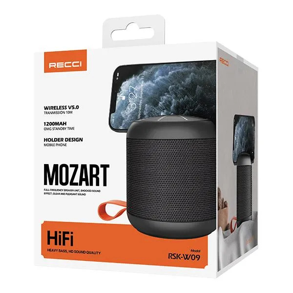 Bezdrátový reproduktor Recci RSK-W09 Mozart Černá