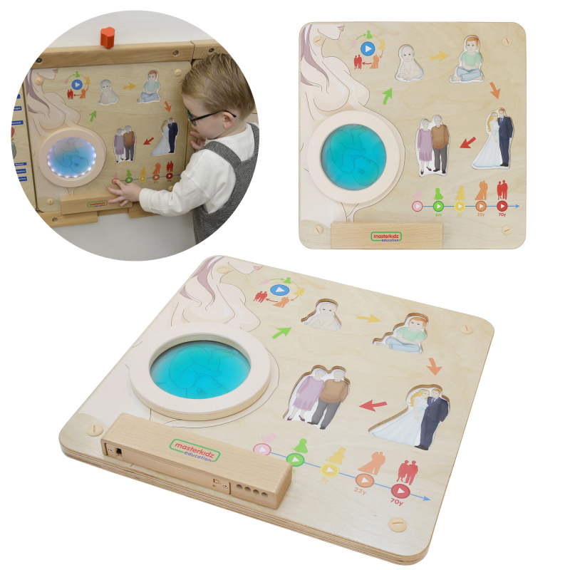Masterkidz vzdělávací Montessori deska životní cyklus člověka